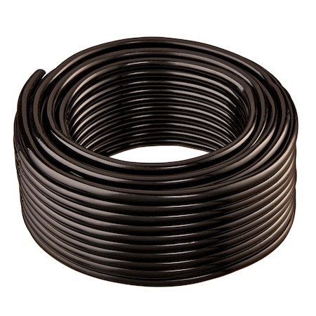 3/4 IDx1 ODx50Ft Flexible Non-Toxic Black Vinyl Tubing